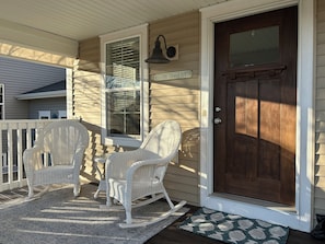 Front porch with a view. 