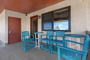 Great patio space to relax and enjoy the view!