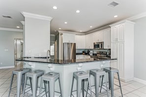 Kitchen bar seating for 6