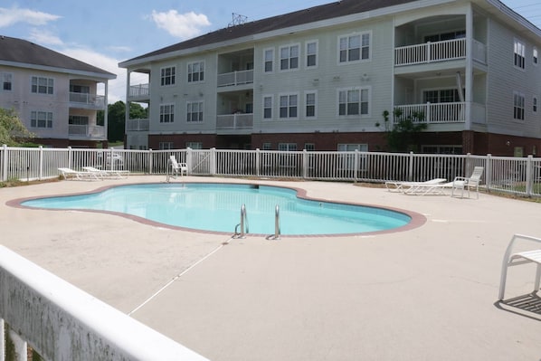 Just steps away from 1 of 3 pools!
