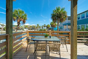 Enjoy fresh air and scenic views from the outdoor balcony