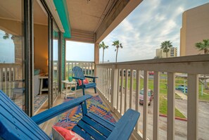Enjoy serene ocean views from your private balcony.