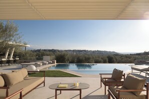 Lounge in style with uninterrupted countryside views.