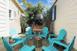 Gather around and share stories and laughs around the Solo Stove firepit.