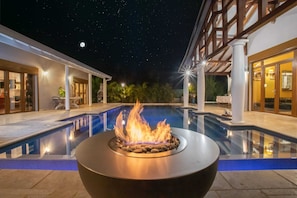 Vue sur piscine