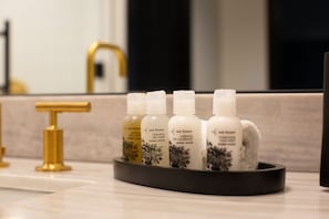 Thoughtful amenities for a refreshing stay, with luxurious bath essentials adding a touch of indulgence.