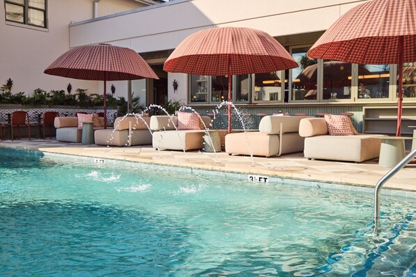 Sun-drenched poolside moments, where laid-back luxury meets effortless charm.