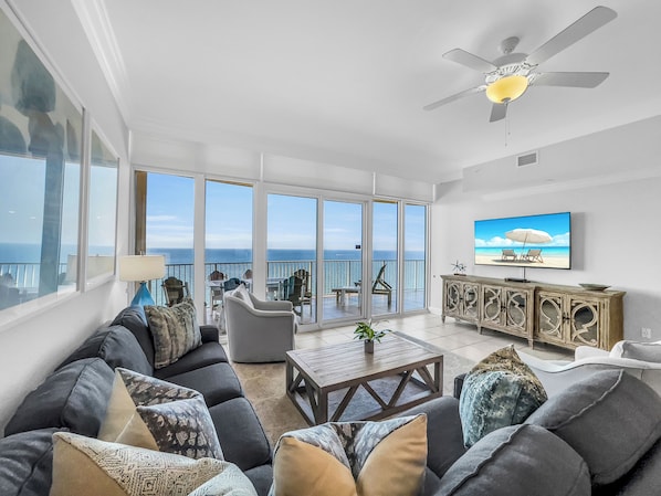 Take in the amazing views while relaxing watching your favorite show or movie.