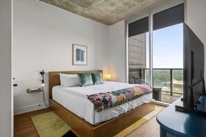 Bedroom with scenic views