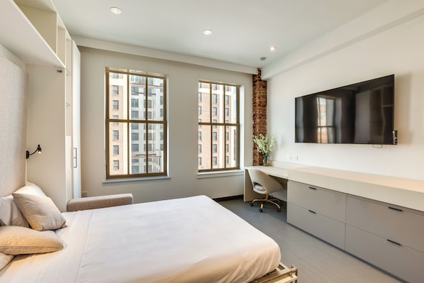 Newark Vacation Rental | Studio | 1BA | Elevator Access | 334 Sq Ft
