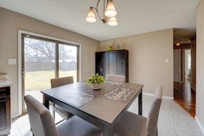 Dining Area | Yard & Patio Access
