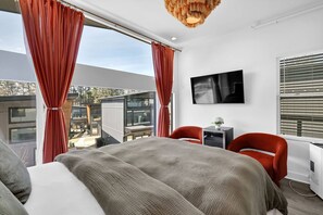 Chic & charming! A picture-perfect bedroom for a relaxing stay.

