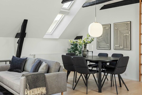 Dining and living area
