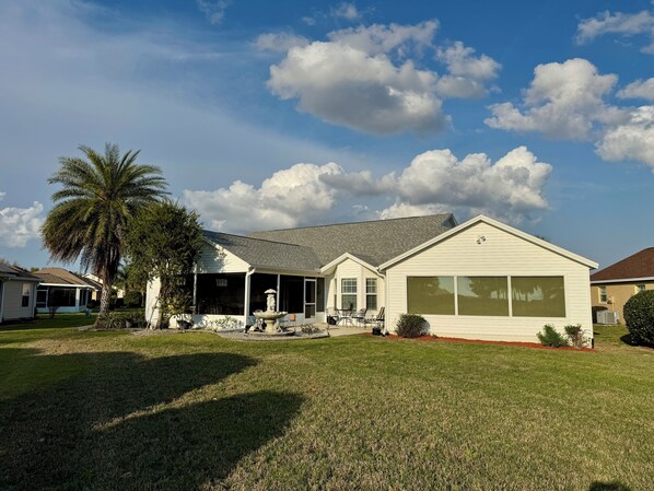 Back of House with Patio 
