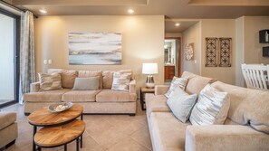 Two comfortable sofas in the living room.