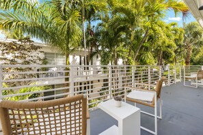 Secluded terrace retreat—the ideal place to soak in the Miami breeze.