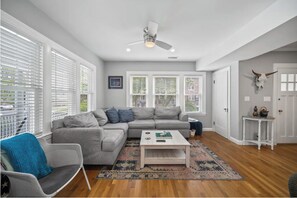 The sectional has space for all of your guests