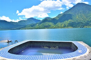 Reserve the Jacuzzi and staff with heat it up. Great to book it during sunset