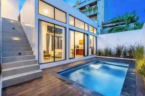 Front of property – evening/night