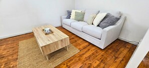 Relax in the upstairs living.
