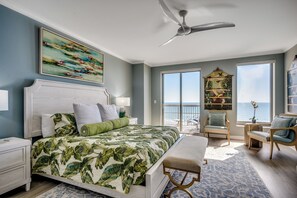 Ocean Front master suite with balcony
