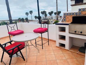 Beach view Balcony with gas grill