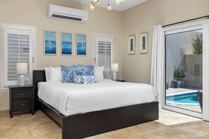 Each of the four spacious bedrooms offers premium bedding, sleek decor, and private ensuite bathrooms for ultimate privacy and relaxation.