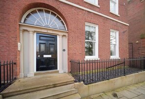 front door to the main property