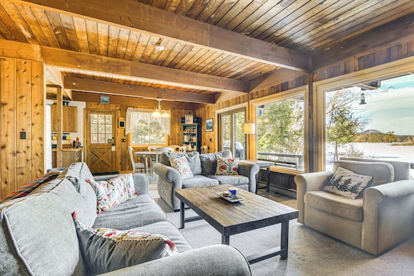 Bridgton Vacation Rental | 3BR | 2BA | Stairs Required | 1,800 Sq Ft