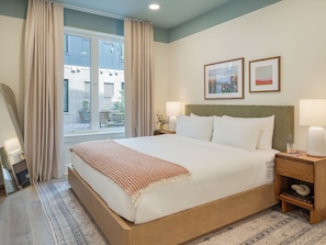 King Bed, Ensuite Bathroom.