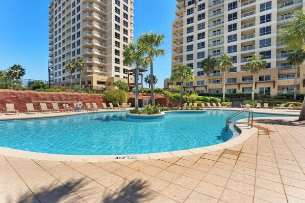 Communal pool area.