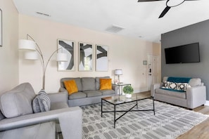Settle in and stay awhile. This cozy living room is made for slow mornings, quiet evenings, and everything in between.