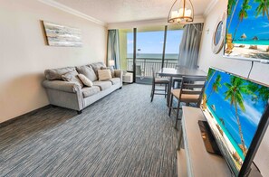 Large Living Area with Views of the Ocean, Beautifully Decorated