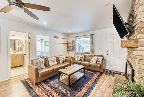 Welcome to HGTV :: House Hunters Cabin! We believe in unbeatable amenities and service. We believe in unbeatable service, communication, and amenities! 

Check out the episode to see our cabin search & renovation...On YouTube:: "HGTV: House Hunters Cozy Cabin in CA"

Stay with us! @thecabinhost 
