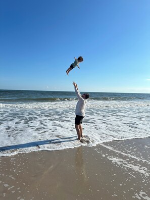 the freedom of a quiet beach...