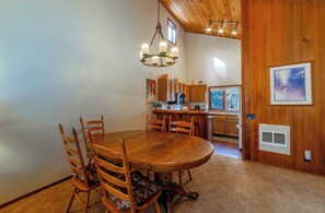 Dining room table with seating for 5.