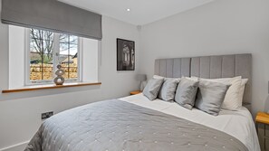 Bedroom one has a king-size bed which can be a twin on request