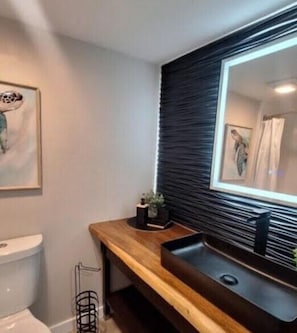 Remodeled modern bathroom