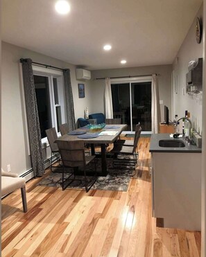 Enjoy meals together at the dining table for 6