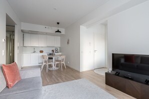 Apartment kitchen and dining area
