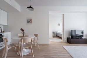 Apartment kitchen and dining area