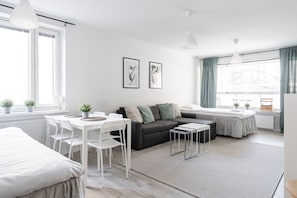 This one-bedroom apartment is located in the very center of Tampere downtown.
