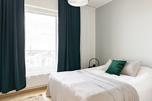 Apartment bedroom with amazing views