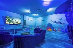 Looking for a unique vacation experience? Our Game room offers a one-of-a-kind atmosphere perfect for creating lasting memories.