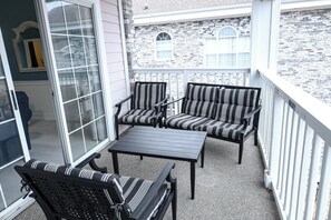 outdoor furniture on balcony