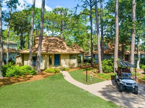 Front of Home & 6 Seat Golf Cart