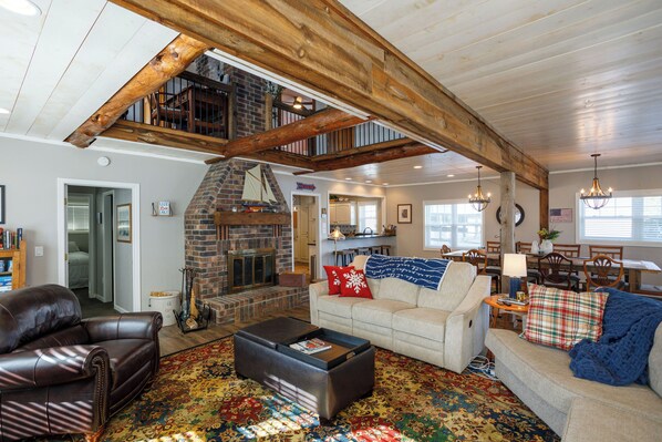 Beautiful Fireplace in living room