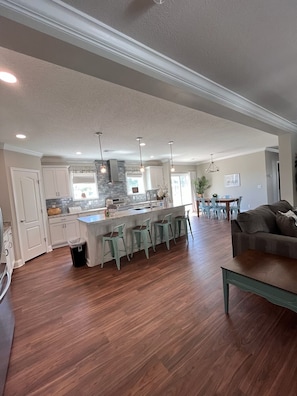 Spacious open kitchen
