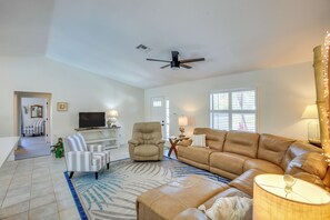 Living Room | Smart TV | Single-Story Home