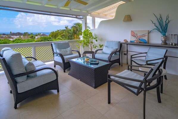 Balcony lounge area